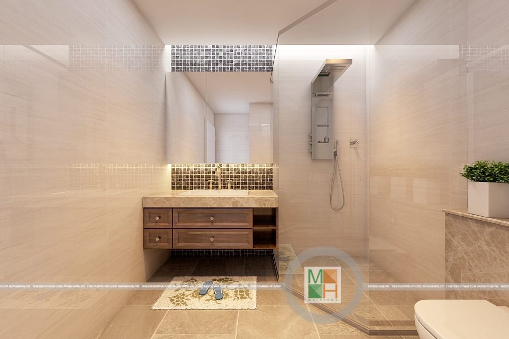 Thiết kế nội thất phòng tắm chung cư Timescity Hai Bà Trưng Hà Nội